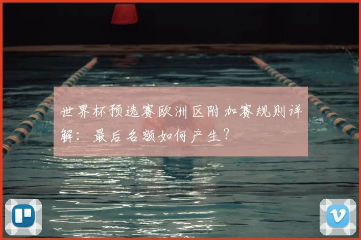 世界杯预选赛欧洲区附加赛规则详解：最后名额如何产生？